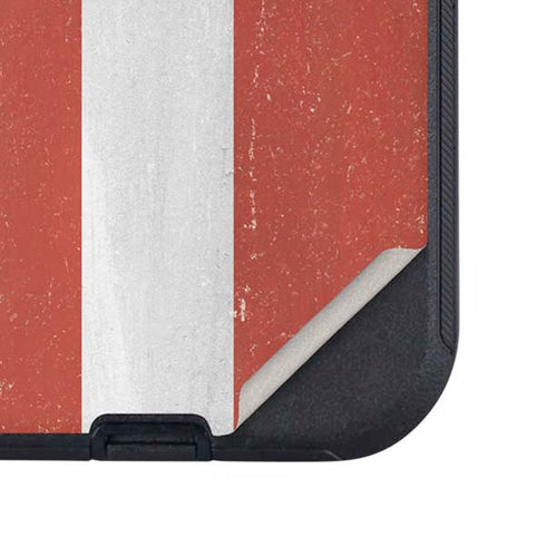 Latvia Flag Distressed Otterbox Defender iPhone Skin